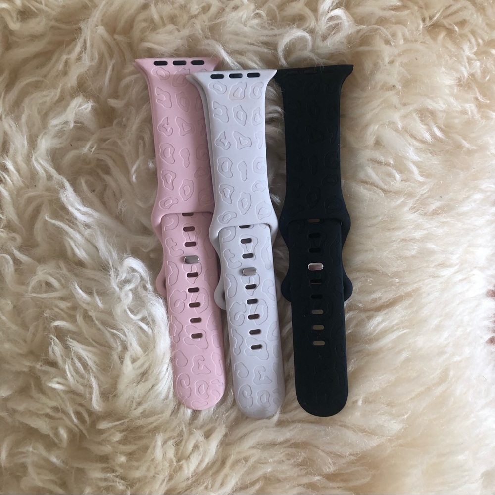 Set of 3 Apple Watch Leopard Print Bands